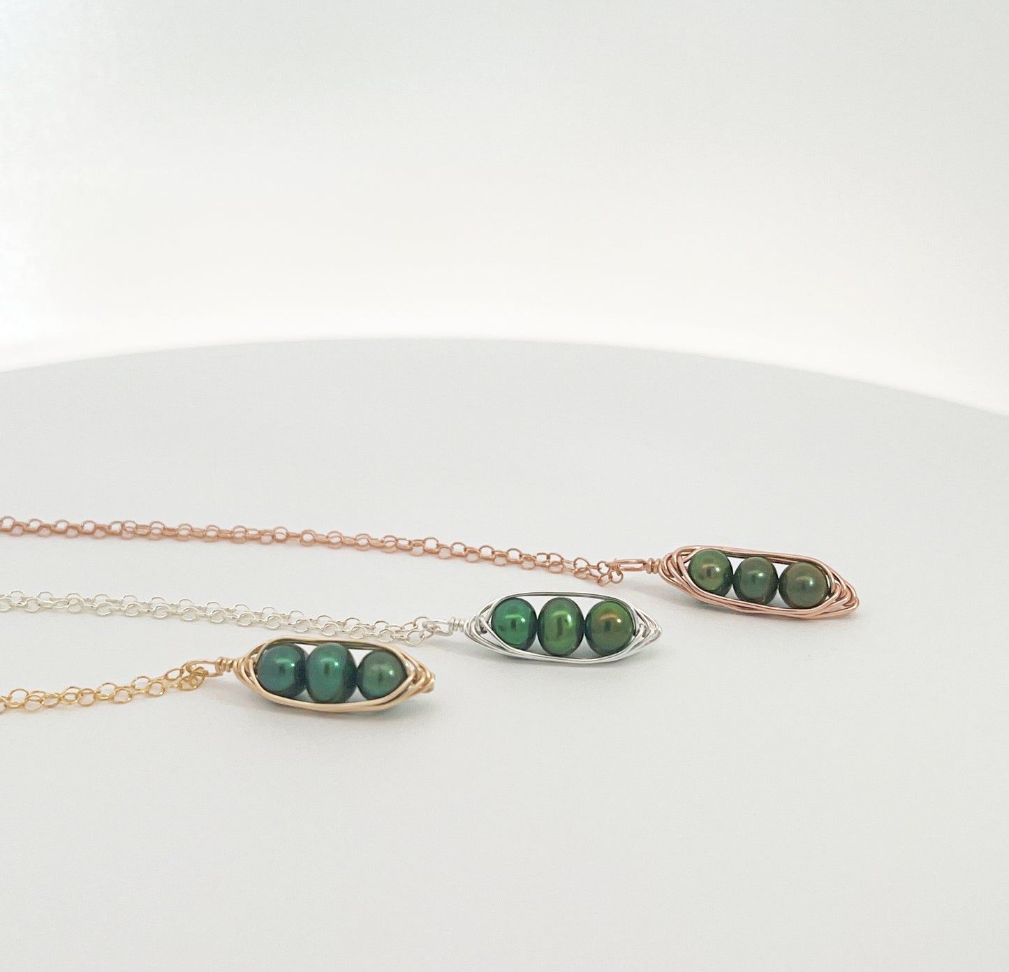 Three Peas in a Pod Friendship Necklace (Set of 3)