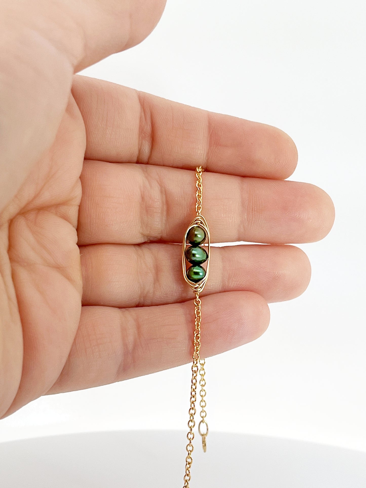 Three Peas in a Pod Pearl Bracelets (Set of 3)