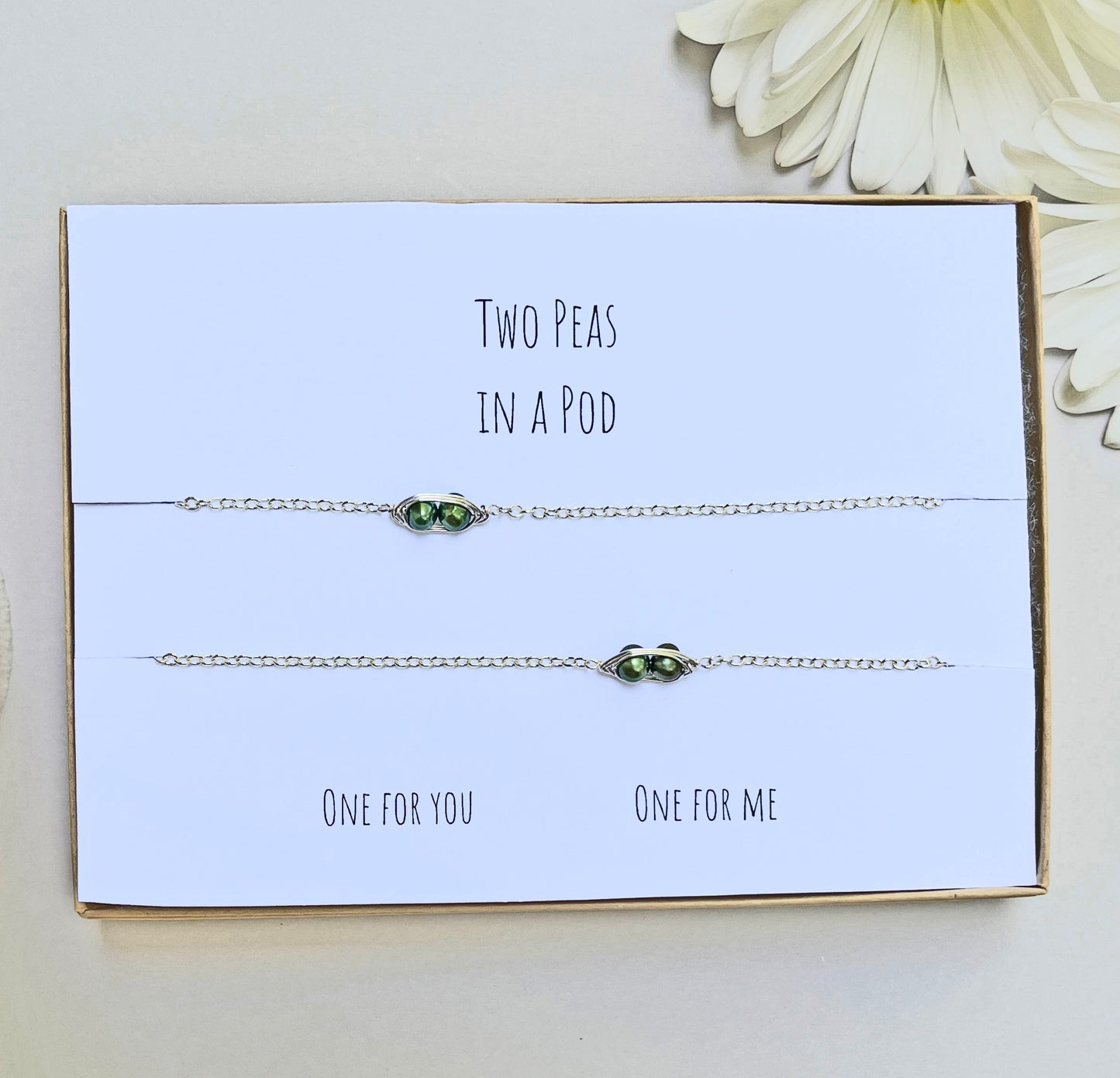 Two Peas in a Pod Pearl Bracelets (Set of 2)