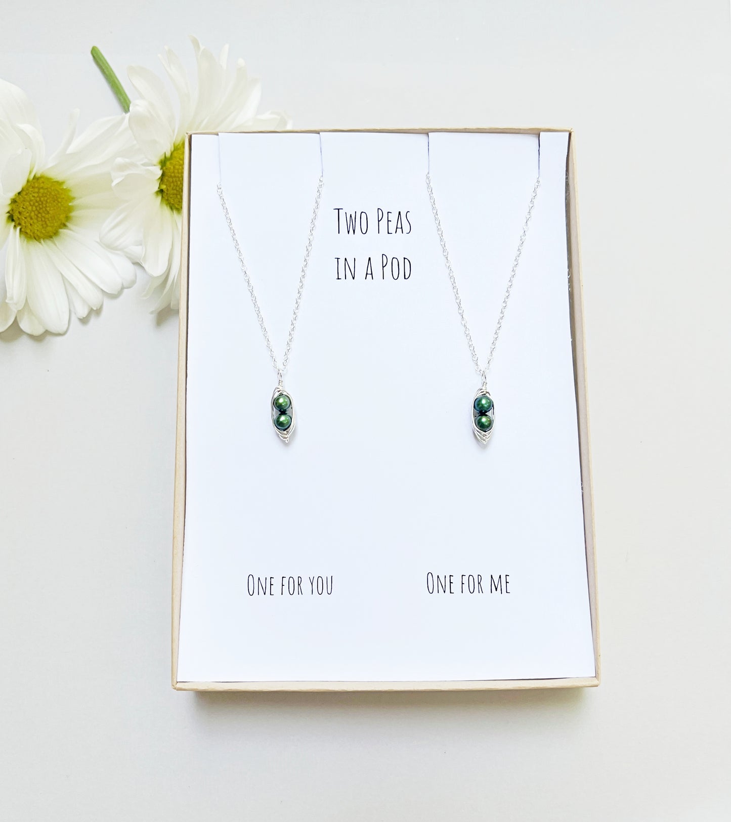 Two Peas in a Pod Friendship Necklace (Set of 2)