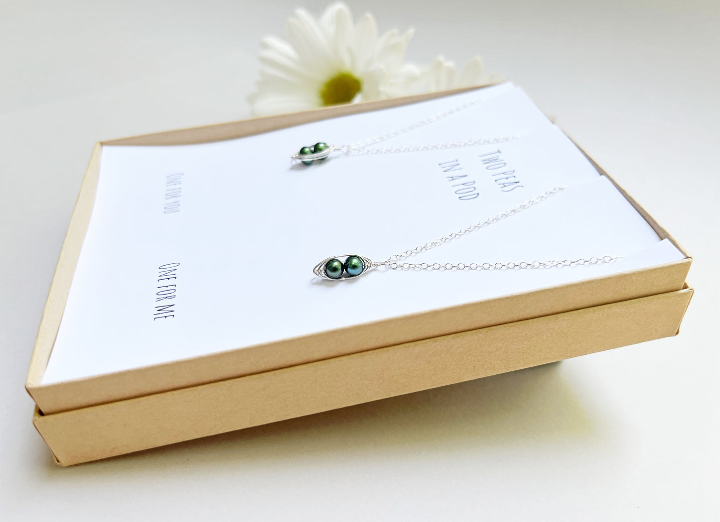 Two Peas in a Pod Friendship Necklace (Set of 2)
