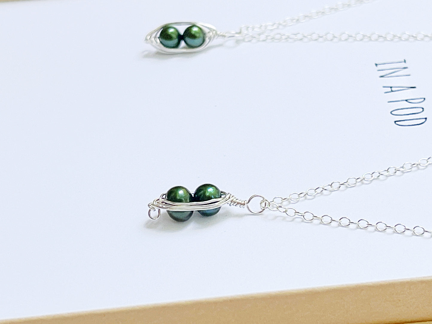 Two Peas in a Pod Friendship Necklace (Set of 2)