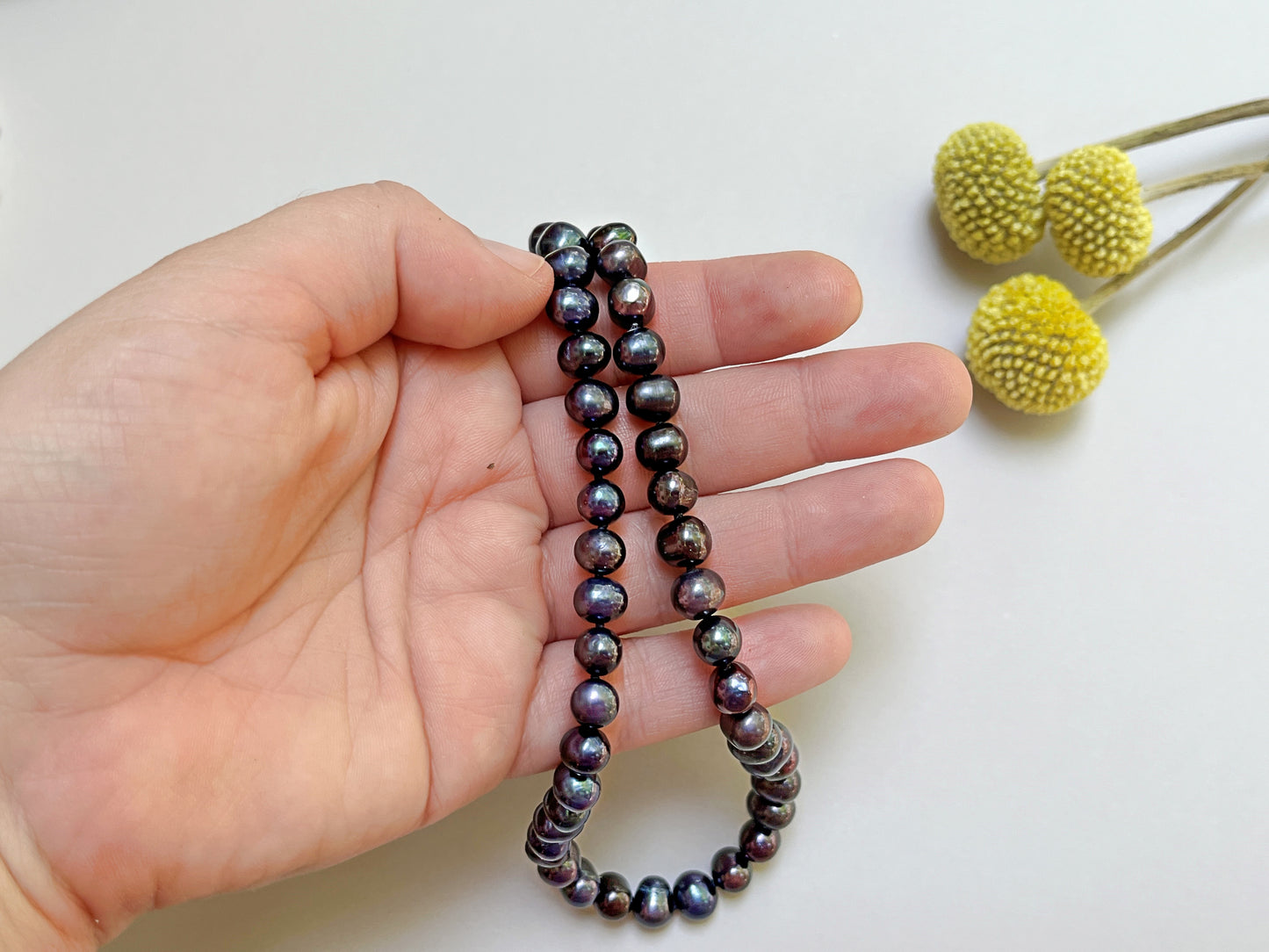 Black Freshwater Pearl Necklace