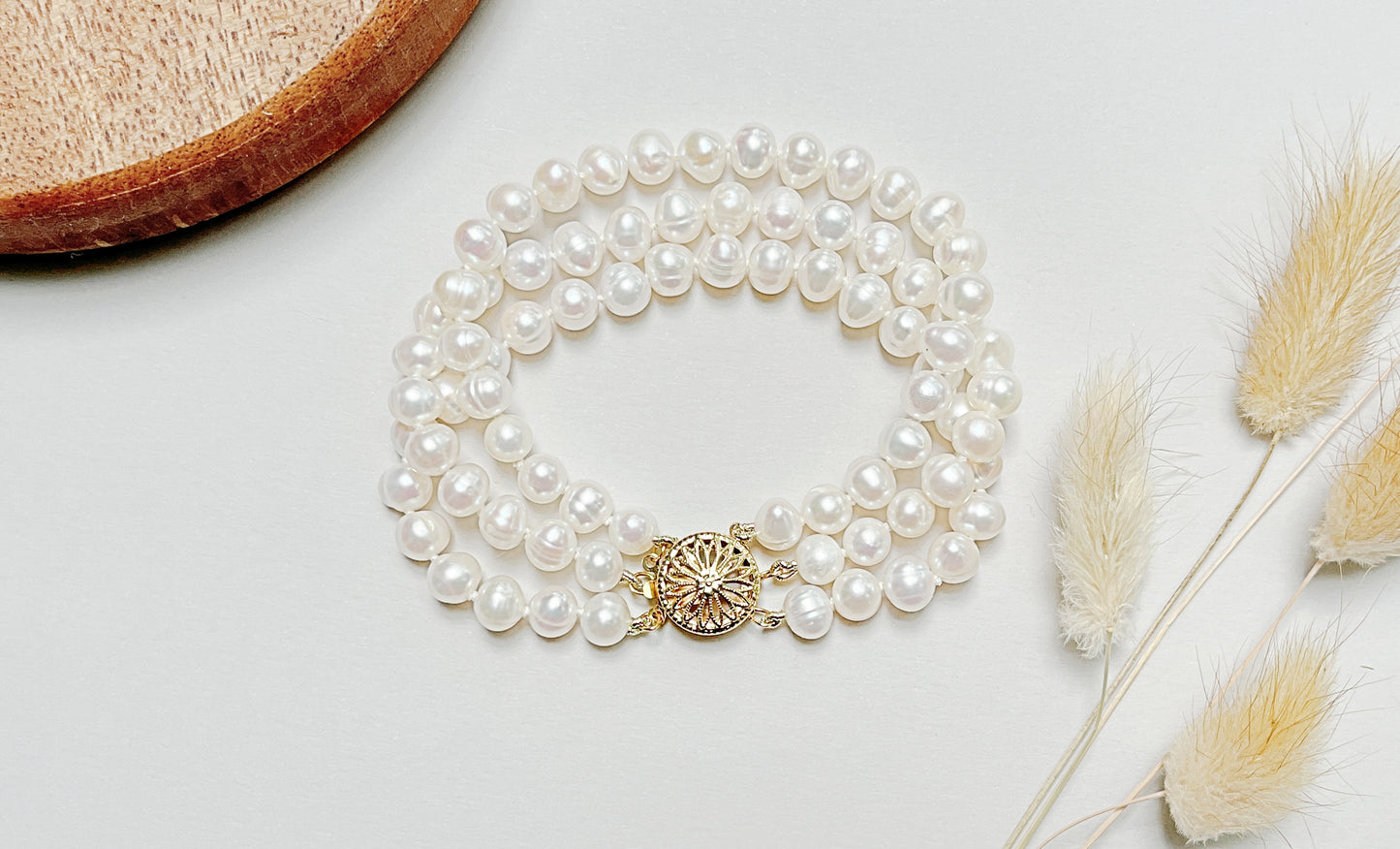 Three Strand Pearl Bracelet