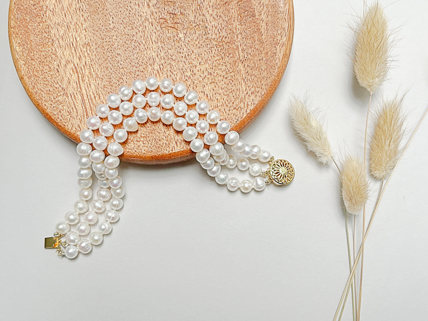 Three Strand Pearl Bracelet