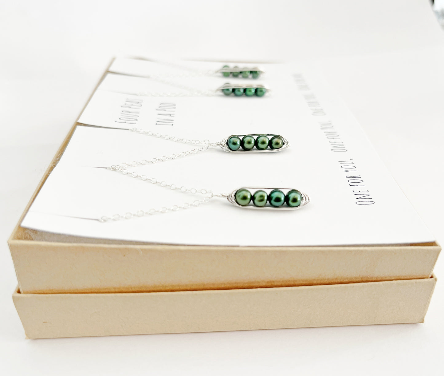 Four Peas in a Pod Friendship Necklace (Set of 4)