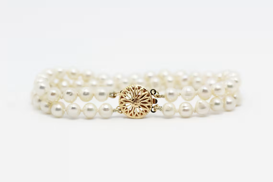Two Strand Pearl Bracelet