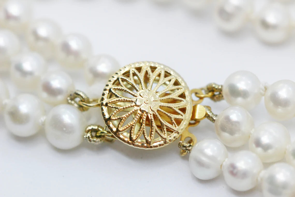 Three Strand Pearl Bracelet