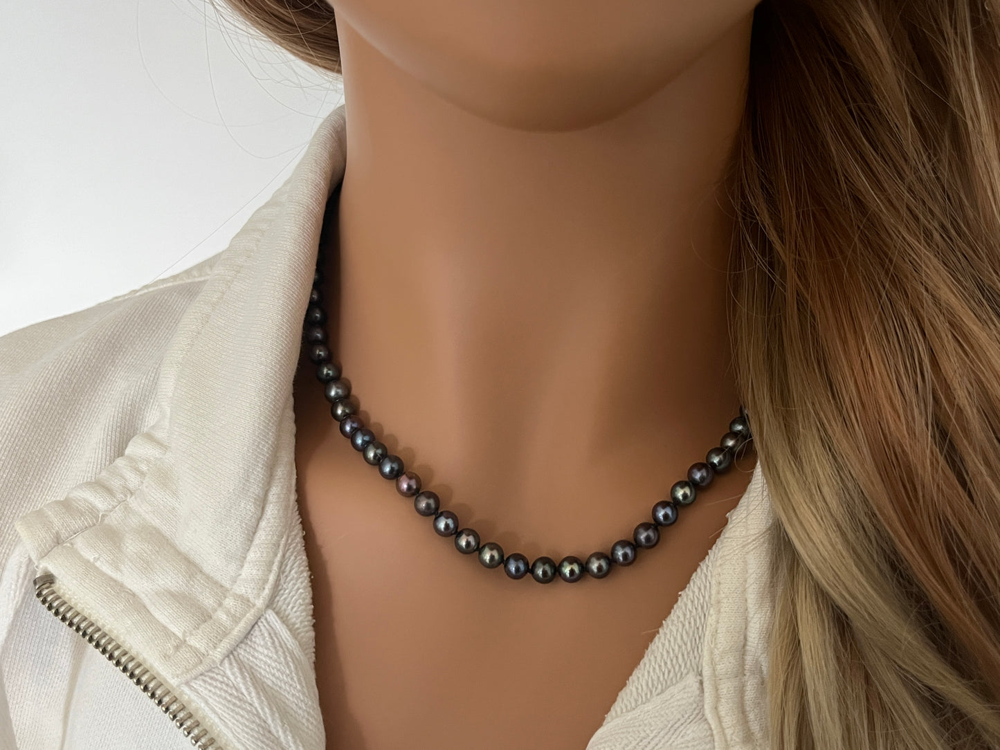 Black Freshwater Pearl Necklace