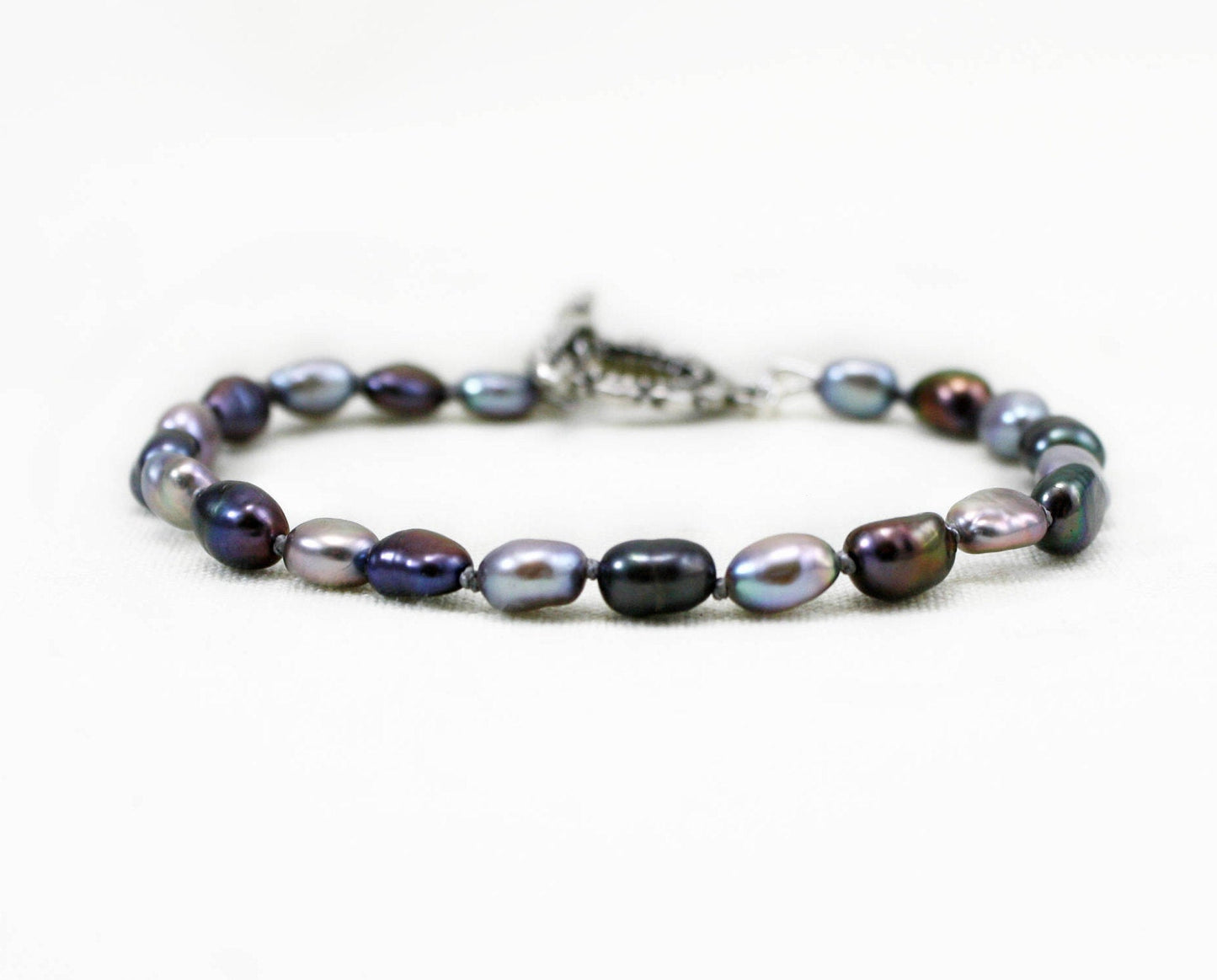 Black and Gray Pearl Bracelet