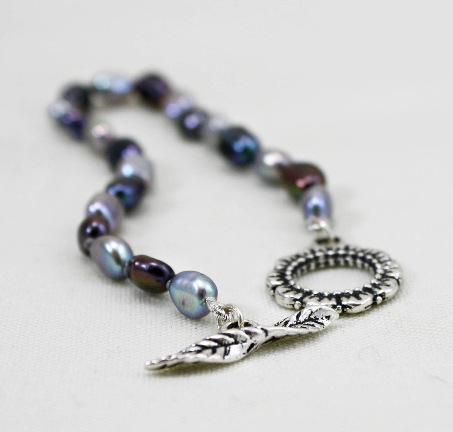 Black and Gray Pearl Bracelet
