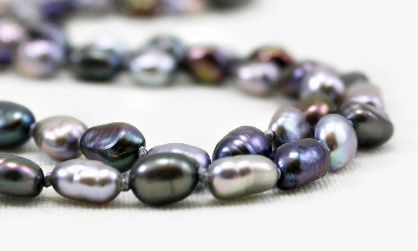 Multicolor Elegant Freshwater Pearl Necklace | The Pearled Squirrel