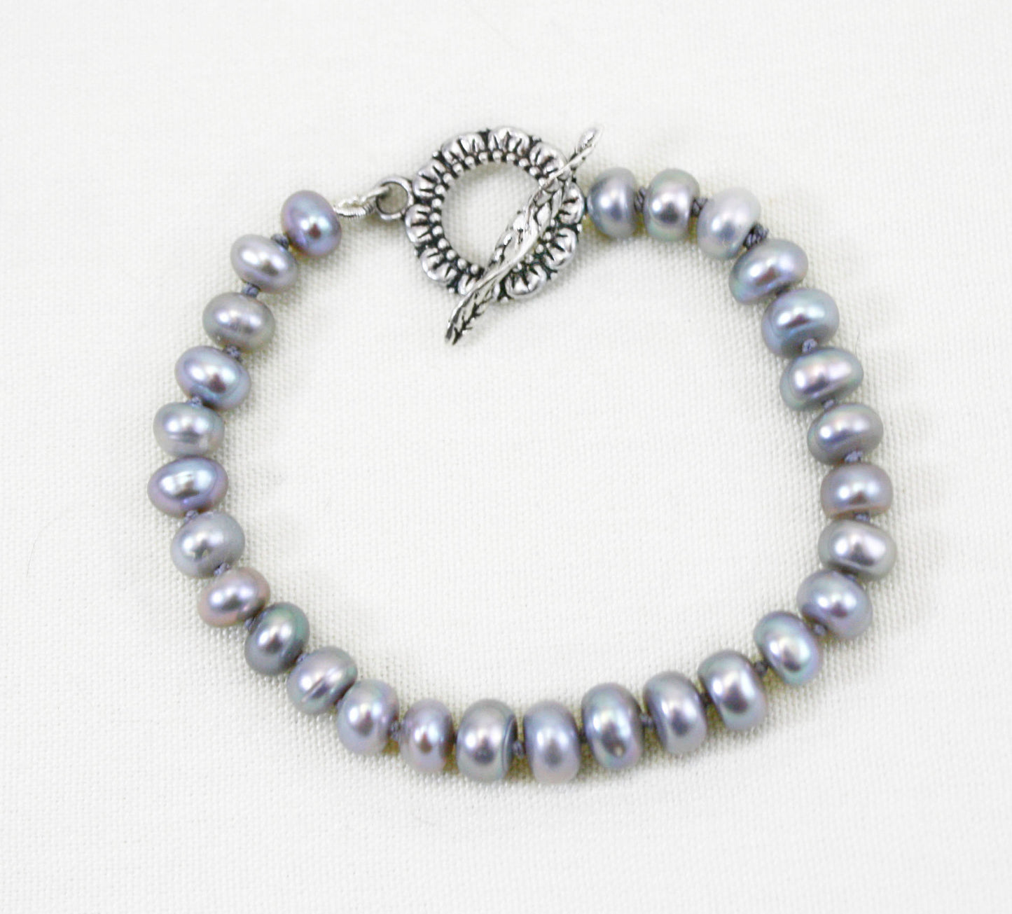 Gray Pearl Bracelet