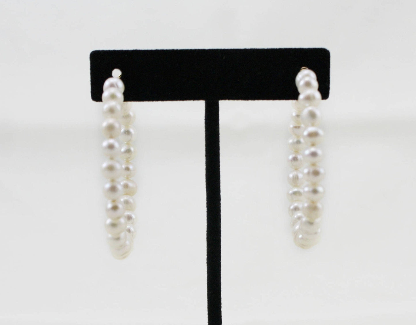 Freshwater Pearl Hoop Earrings