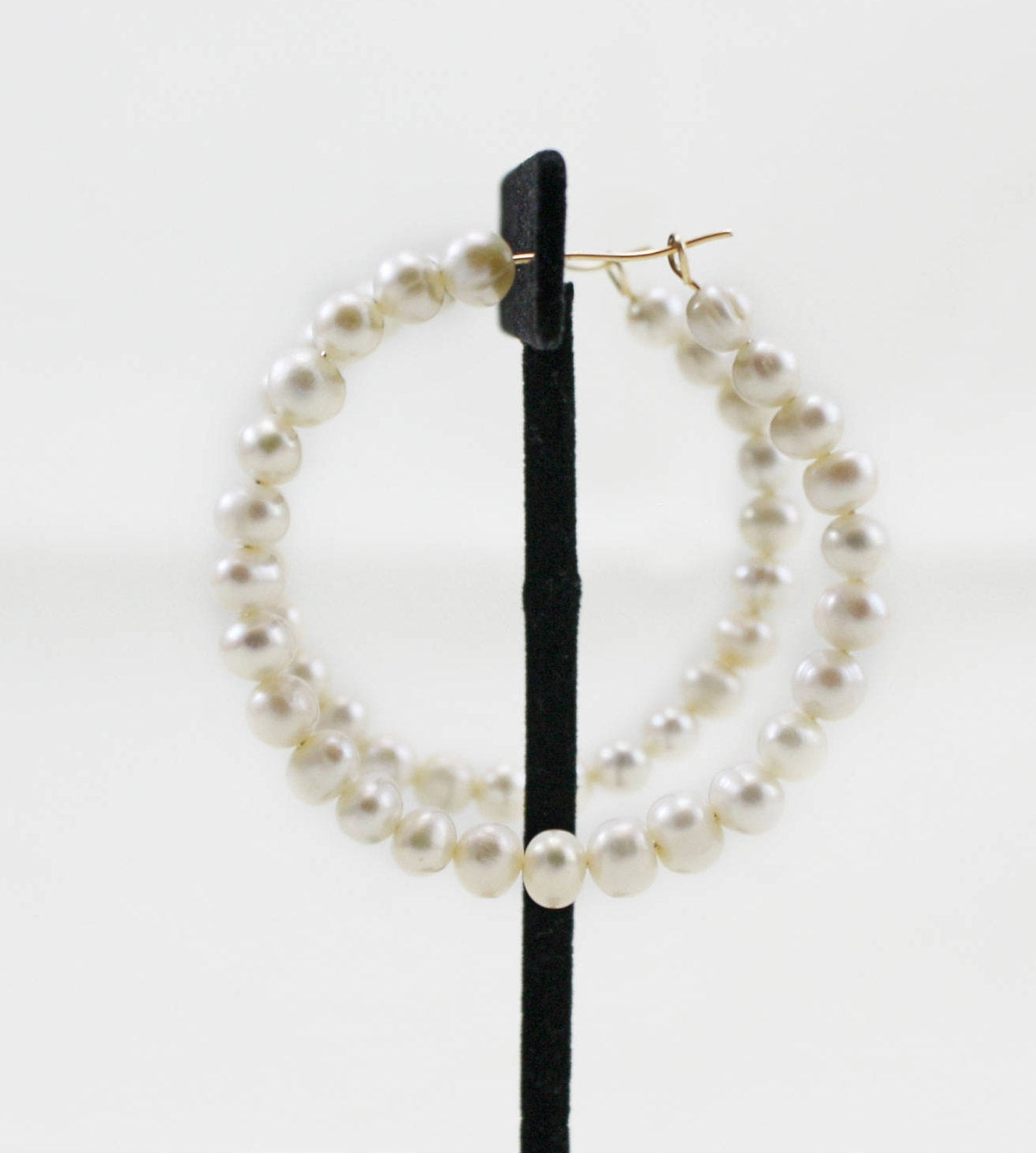 Freshwater Pearl Hoop Earrings