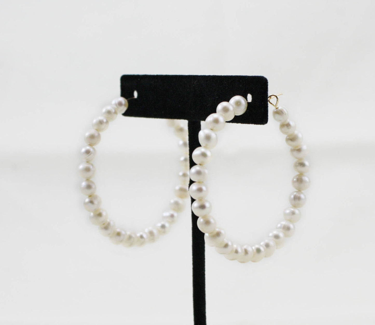 Freshwater Pearl Hoop Earrings