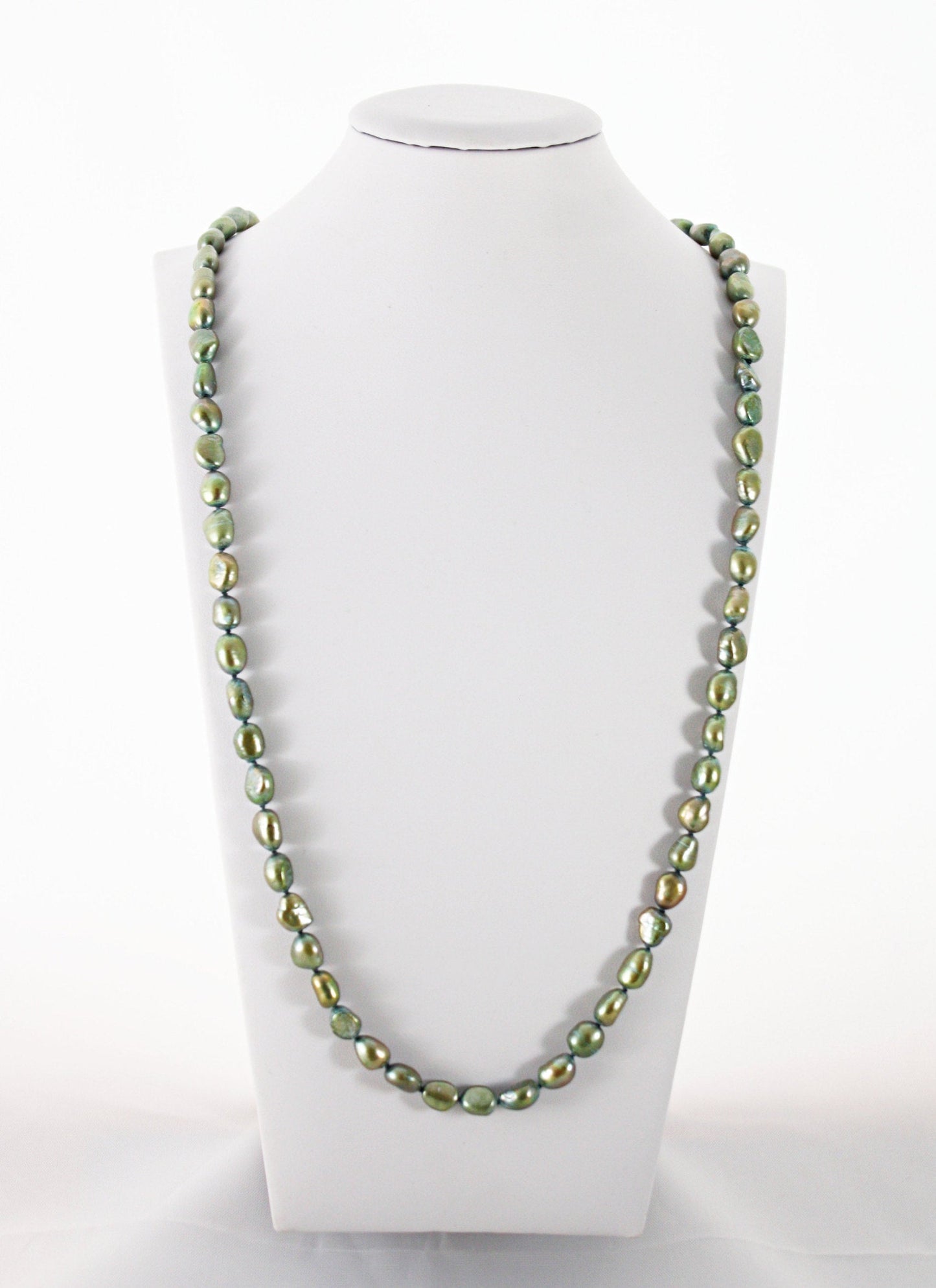 Honeydew Green Freshwater Pearl Necklace | The Pearled Squirrel