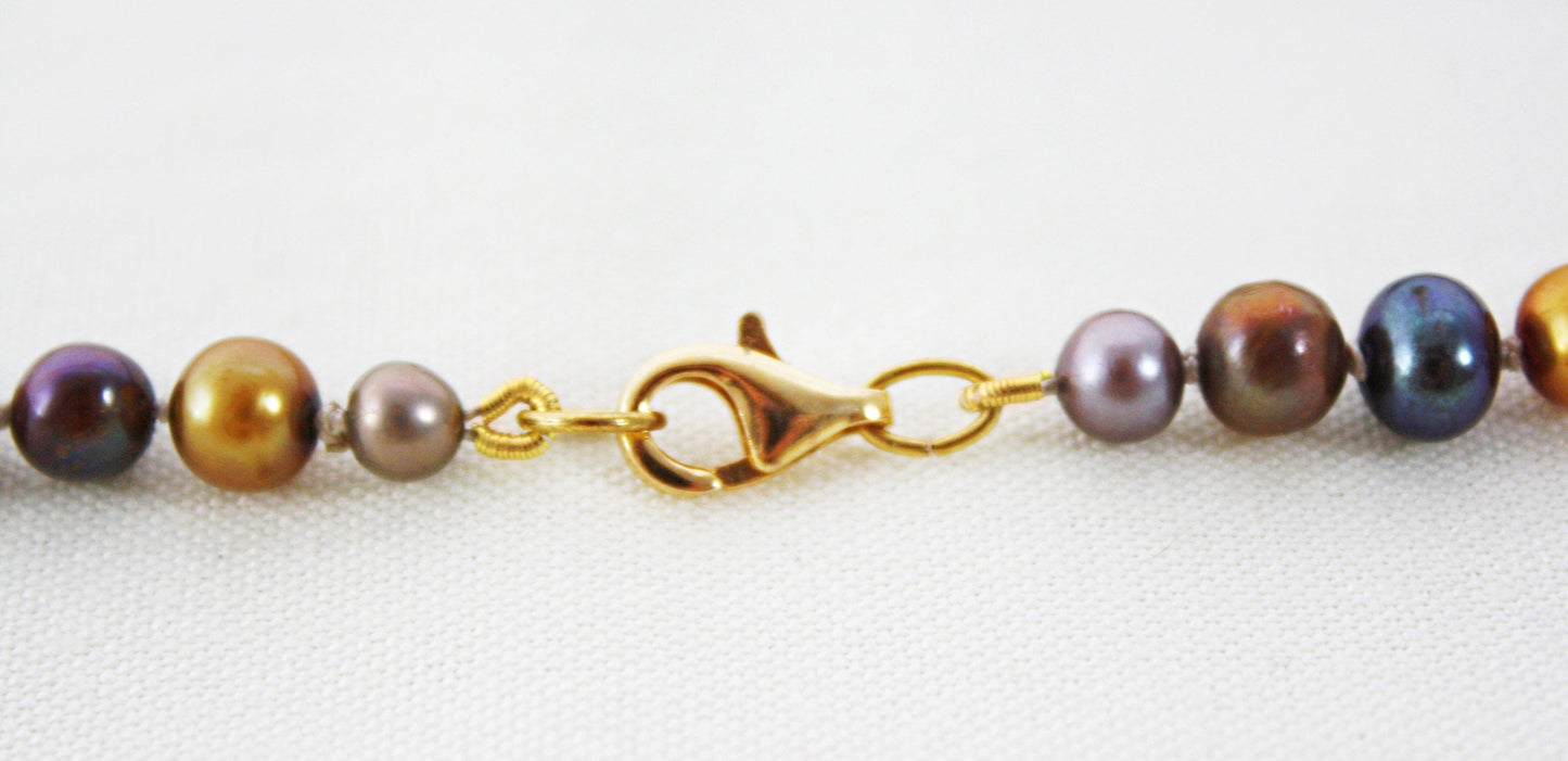 Boho Multicolor Pearl Necklace