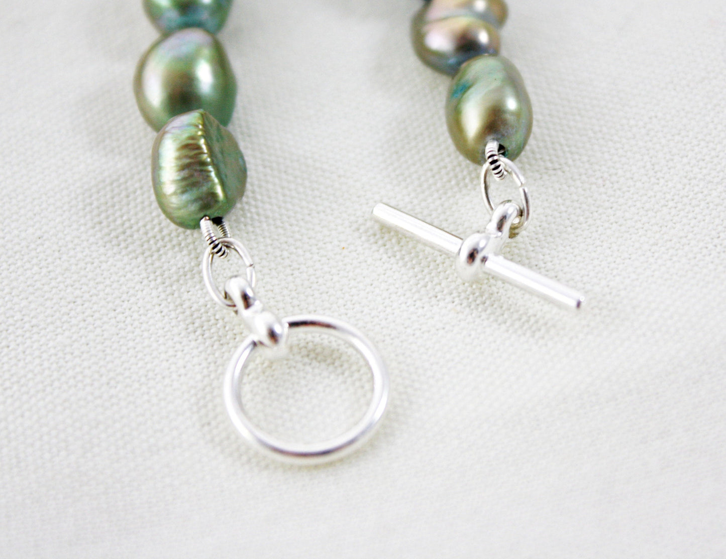 Honeydew Green Freshwater Pearl Necklace | The Pearled Squirrel