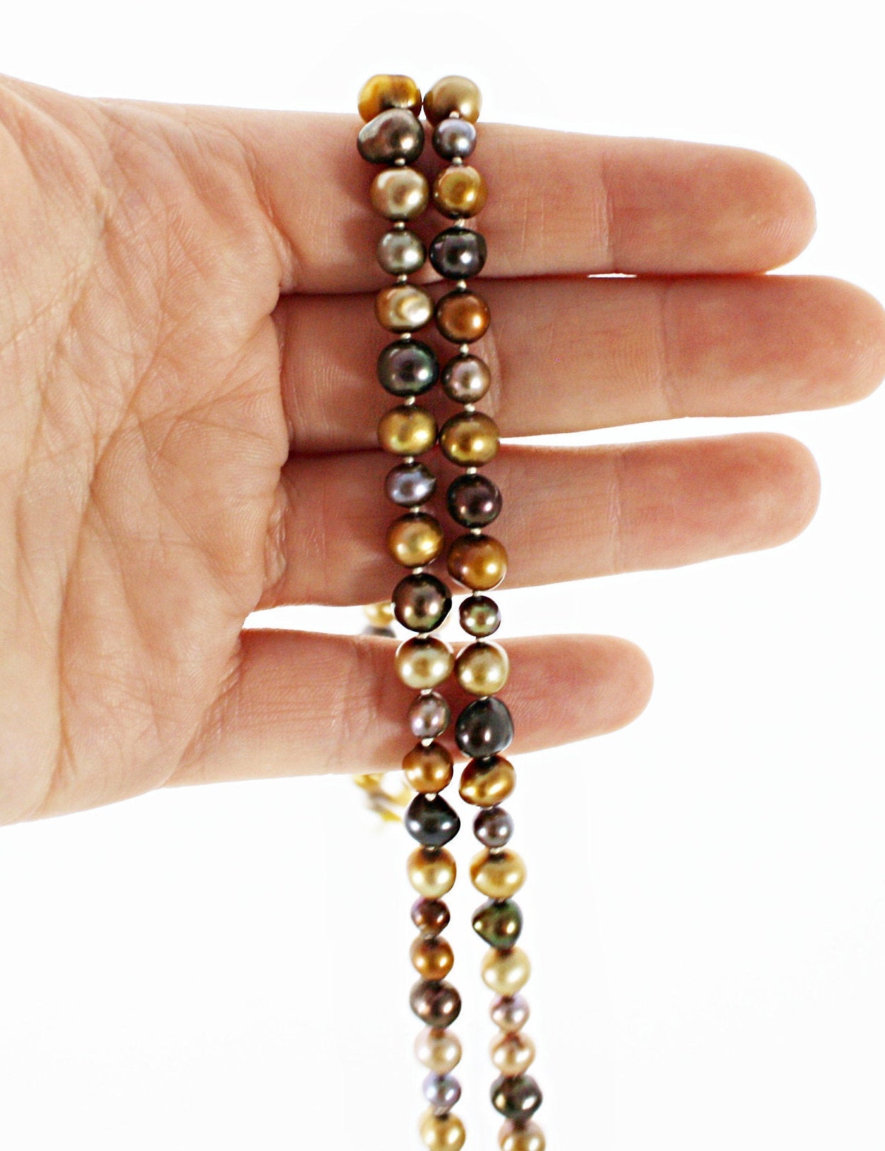 Boho Multicolor Pearl Necklace