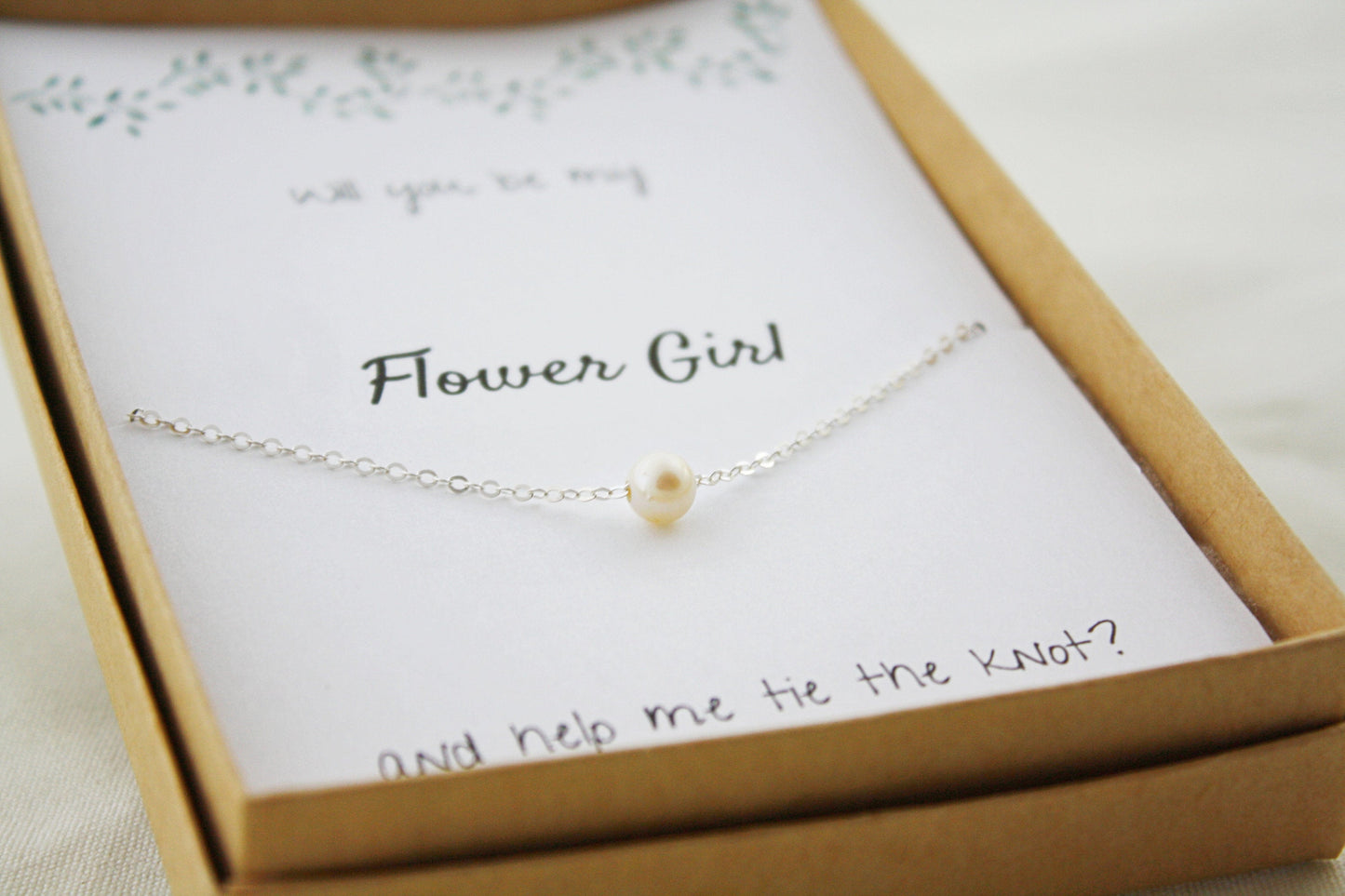 Flower Girl Proposal Pendant