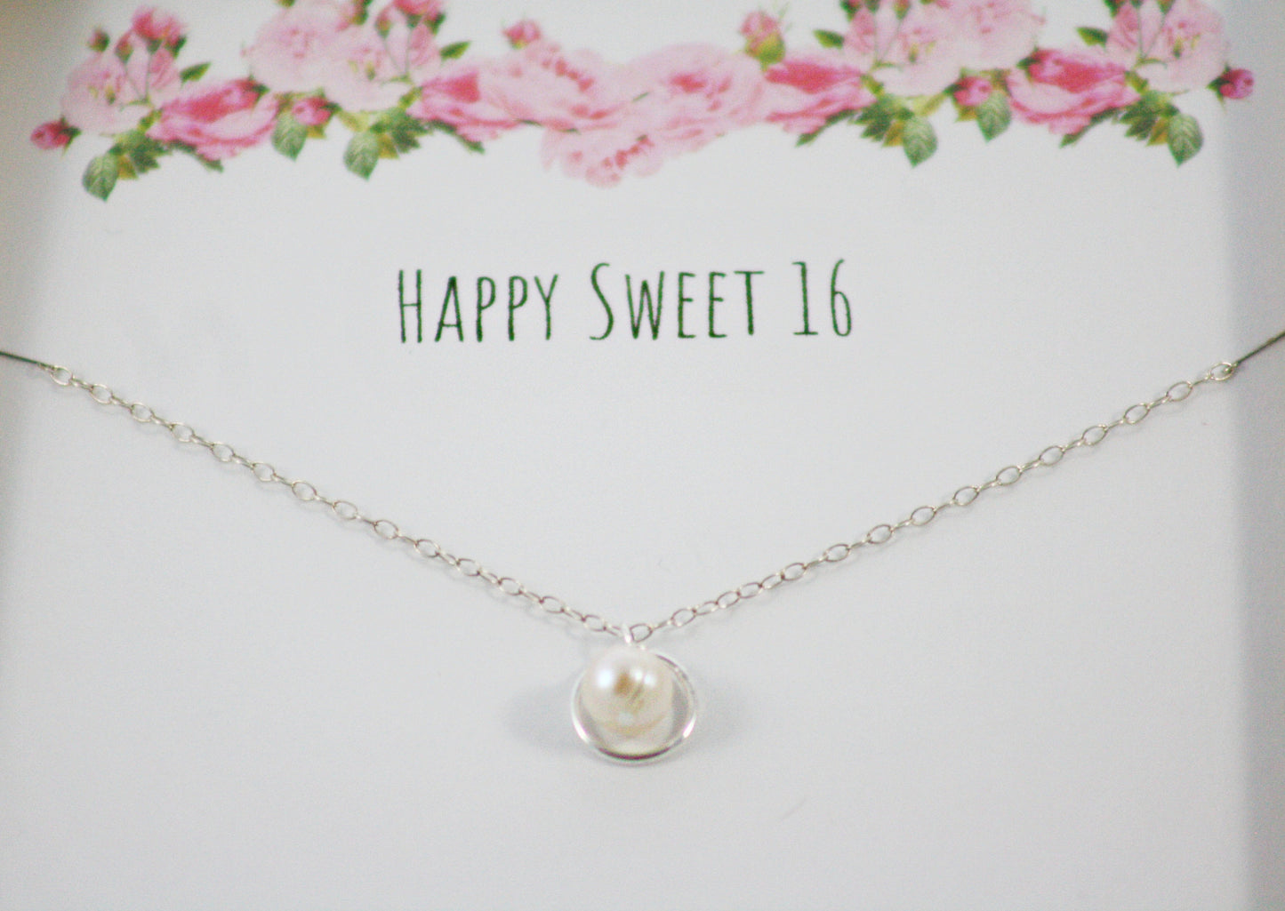Happy Sweet 16 Pearl Pendant