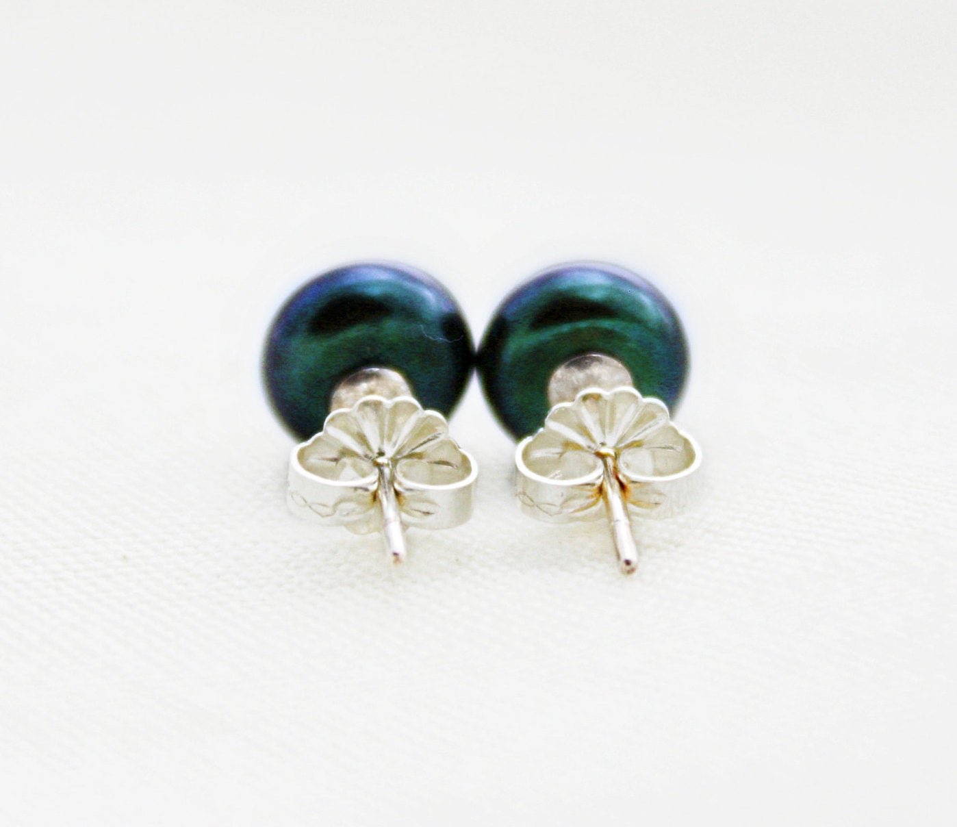 Midnight Black Pearl Studs