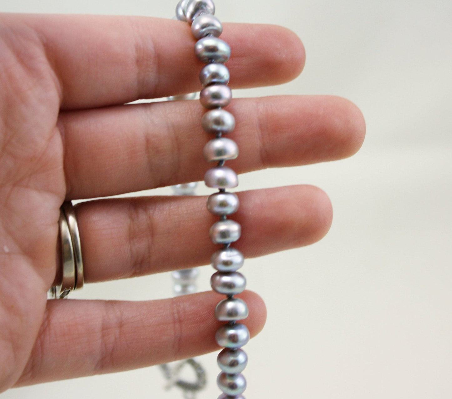 Grey Freshwater Pearl Necklace