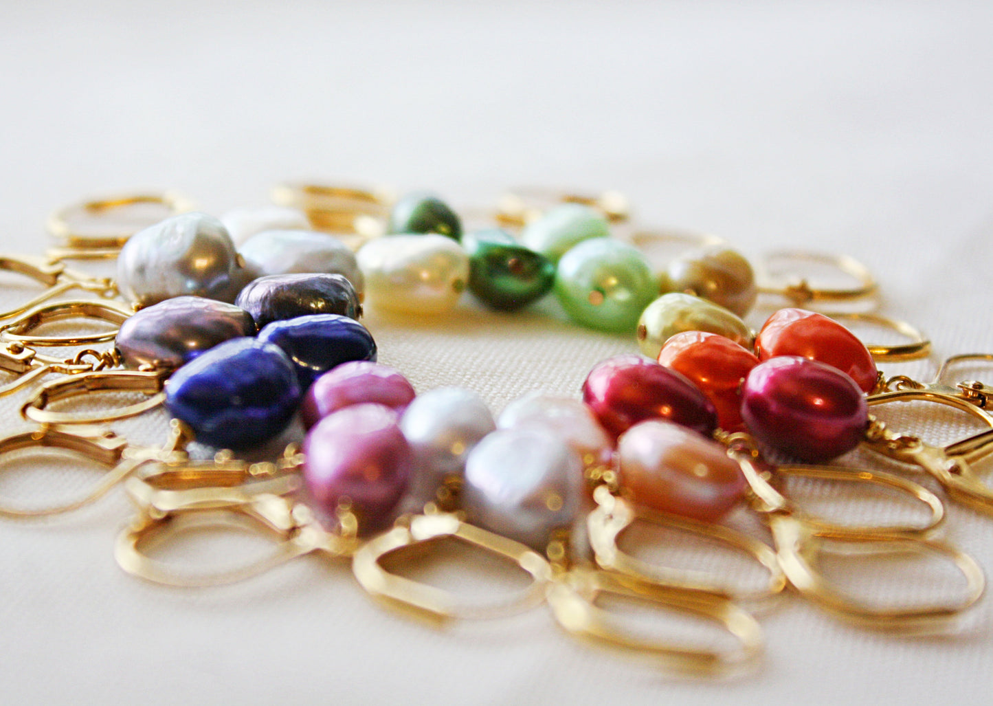 Classic White Pearl Drop Earrings