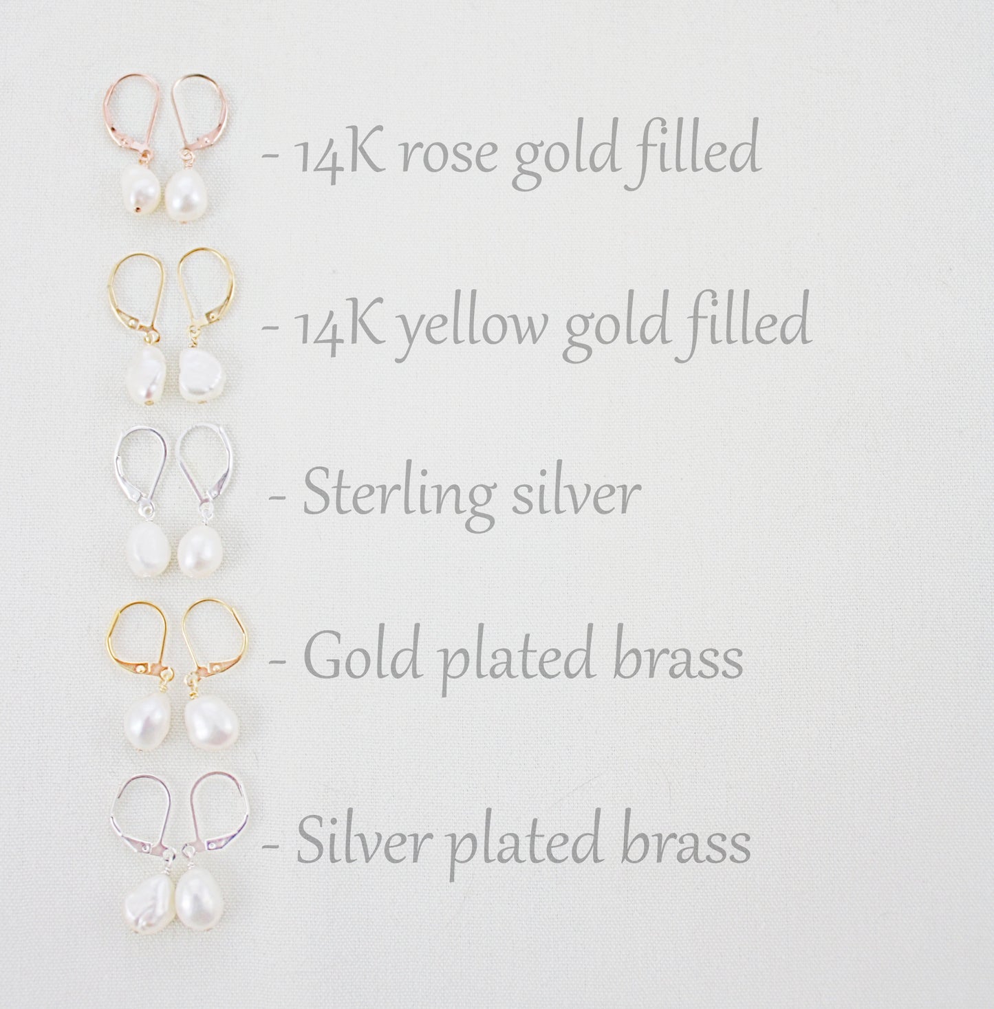 Classic White Pearl Drop Earrings