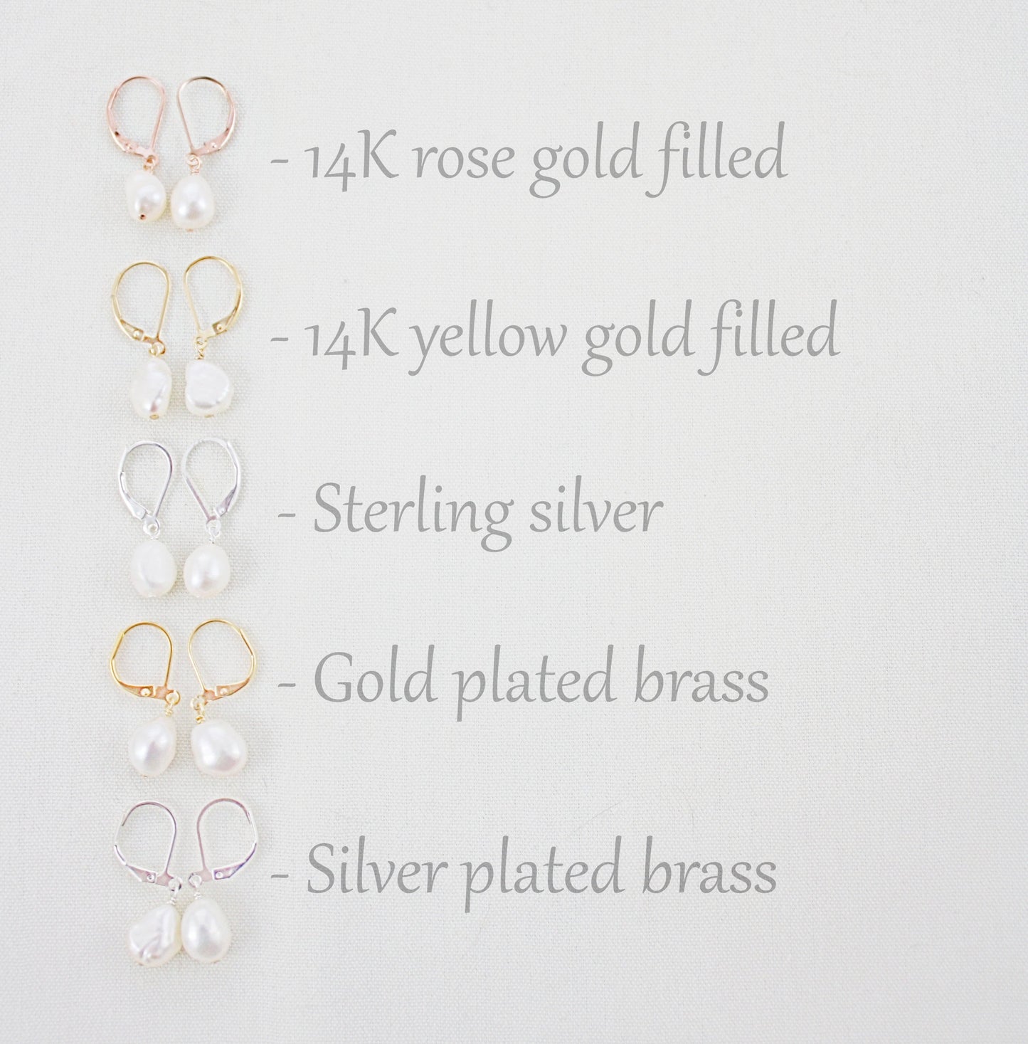 Cirrus Gray Pearl Drop Earrings