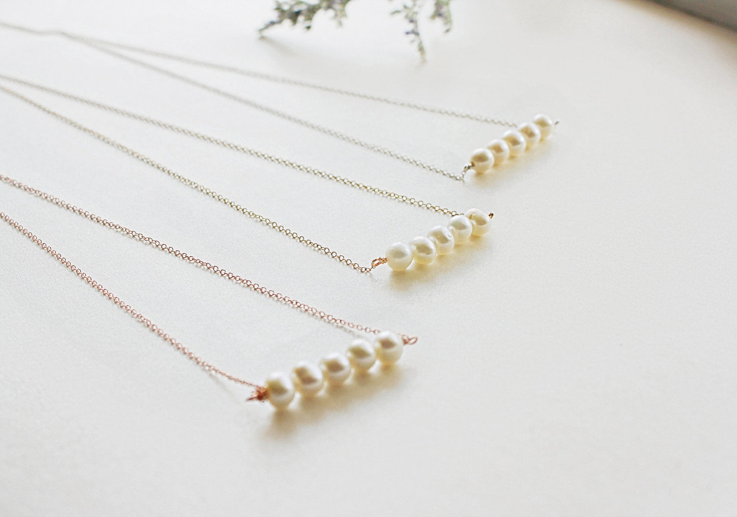 Pearl Bar Necklace