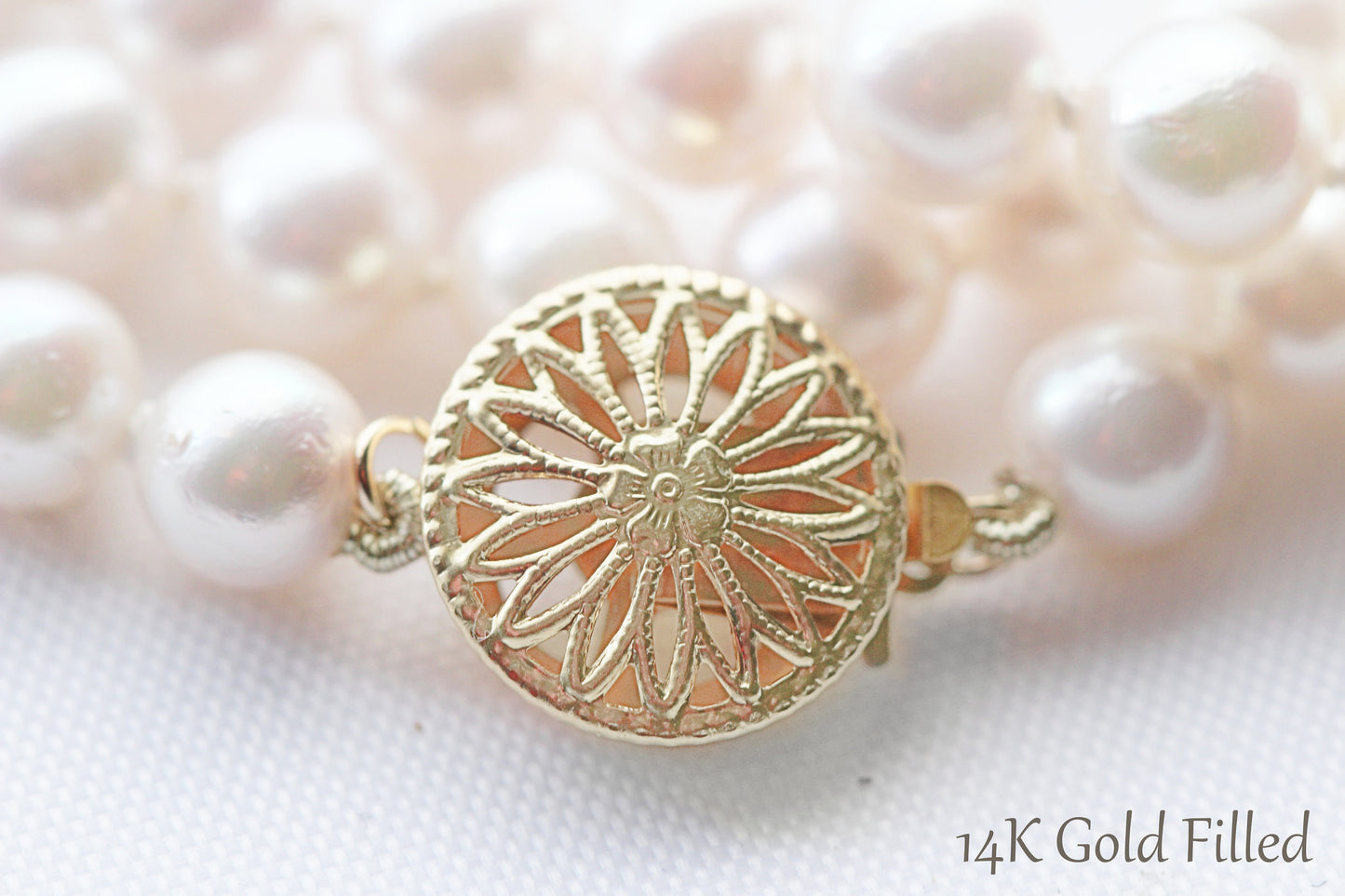 Rosé Akoya Classic Pearl Necklace | The Pearled Squirrel