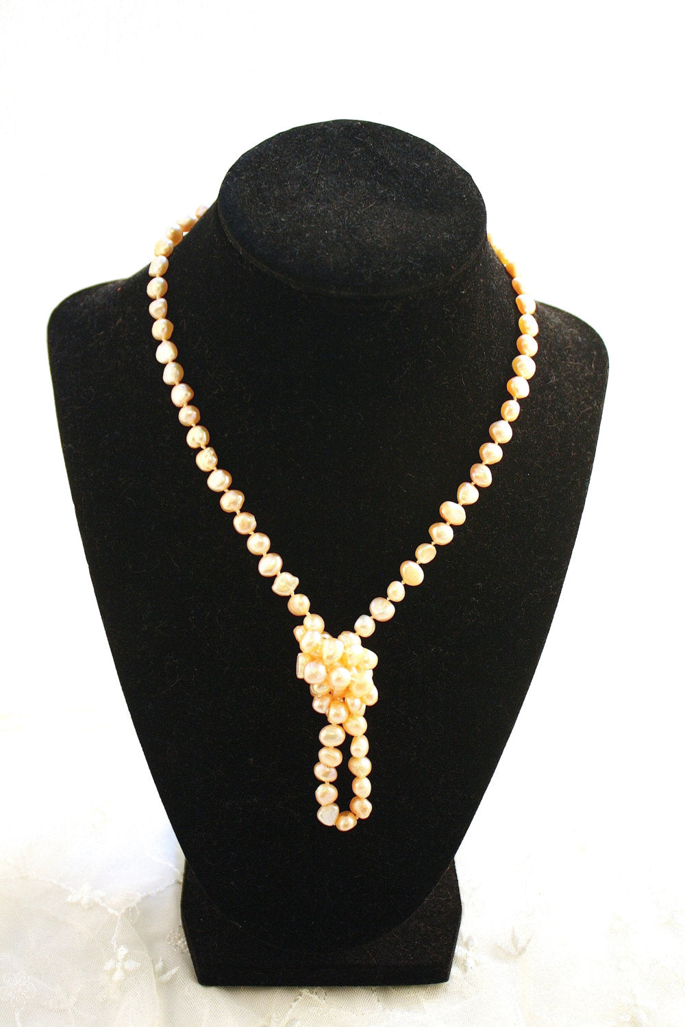 Peach Bellini Freshwater Pearl Necklace | The Pearled Squirrel