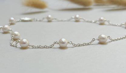 Tin Cup Pearl Choker