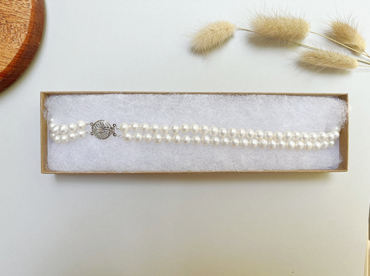 Classic Double Strand Pearl Necklace