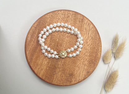 Two Strand Pearl Bracelet