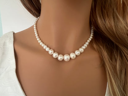 Graduated Freshwater Pearl Necklace