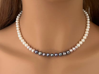 Ombre Pearl Necklace