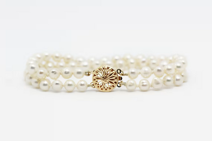 Two Strand Pearl Bracelet