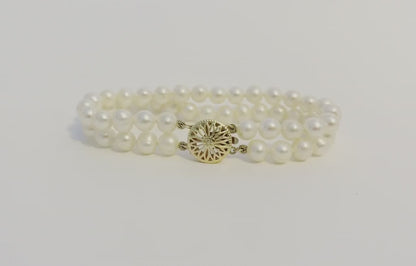 Two Strand Pearl Bracelet