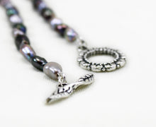 Load image into Gallery viewer, Black Pearl Necklace, Gray Pearl Necklace, Freshwater Pearl Necklace, Baroque Pearls, Real Pearl Necklace, Personalized Gift
