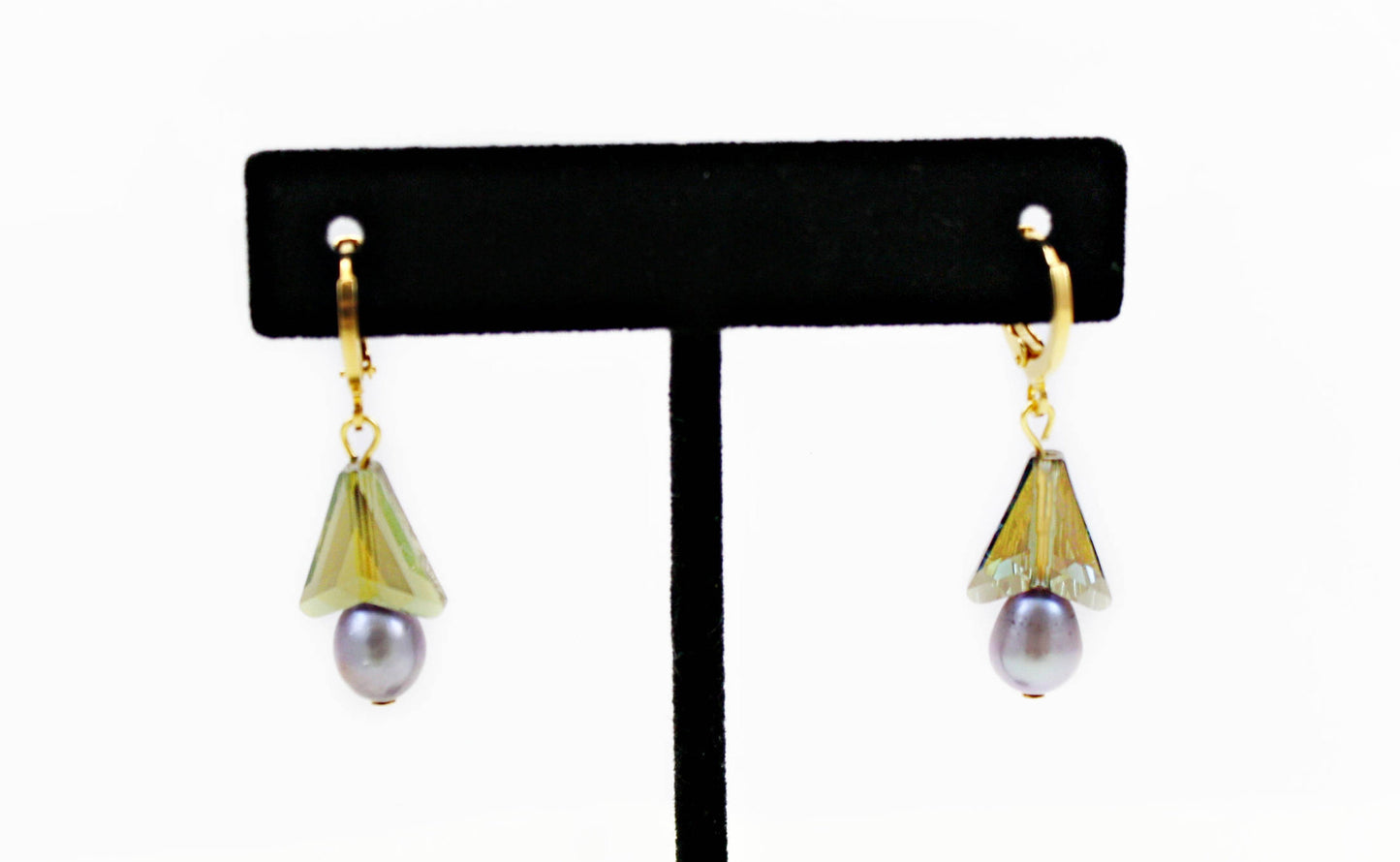 Art Deco Pearl Drop Earrings