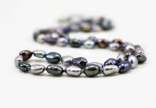 Load image into Gallery viewer, Black Pearl Necklace, Gray Pearl Necklace, Freshwater Pearl Necklace, Baroque Pearls, Real Pearl Necklace, Personalized Gift
