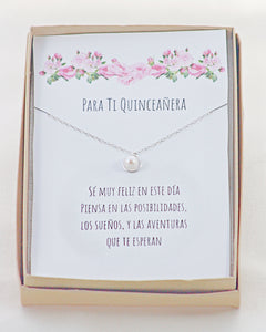 Quinceañera Gift, Quinceañera Necklace, Quinceañera Gift for Daughter, Quinceañera Gift for Niece, 15th Birthday Gift, Quinceañera Jewelry