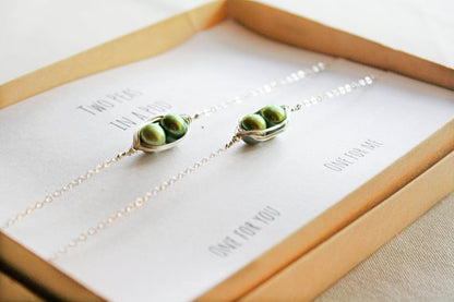 Two Peas in a Pod Pearl Bracelets (Set of 2)
