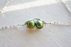 Two Peas in a Pod Pearl Bracelets (Set of 2)