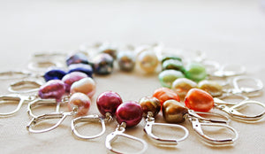 Gray Pearl Earrings, Grey Drop Earrings, Gray Bridesmaid Earrings, Grey Wedding Earrings, Silver Wedding Earrings, Baroque Freshwater Pearls