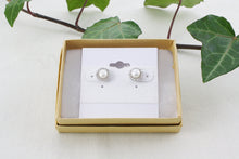 Load image into Gallery viewer, Classic Halo Pearl Studs
