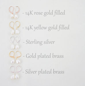 Champagne Pearl Earrings, Beige Pearl Earrings, Soft Yellow Earrings, Champagne Wedding Earrings, Beige Freshwater Pearl Earrings